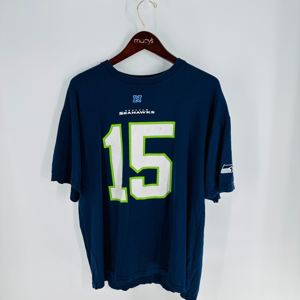 NFL Team Apparel Players Seattle Seahawks Matt Flynn #15 T-Shirt Blue Size XL